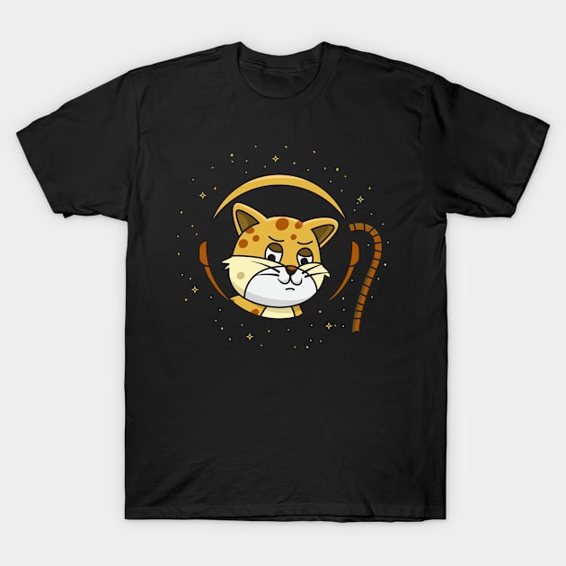 Astronaut Cat T-Shirt by mouze_art